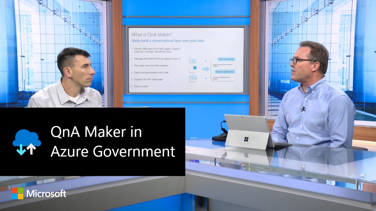 QnA Maker in Azure Government-government.vision